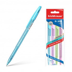 Set pix 33643 ErichKrause R-301 Spring Stick 0.7 blue (polybag 4 pcs.)