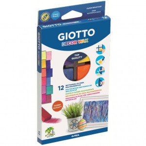 442000 Creioane cerate pastel BOX 12 GIOTTO DECOR WAX