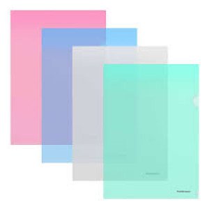 45412 Mapa-уголок Clear holder ErichKrause® Glossy Clear, A4 (12)