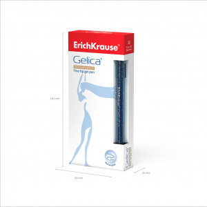 45471 Pix gel ErichKrause  Gelica, ink color: blue (box 12 pcs.)
