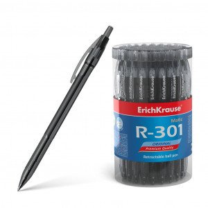 Pix cu mecanism 46765 ErichKrause R-301 Original Matic 0.7 black (tube 60 pcs.)