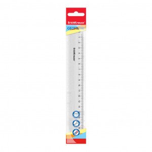 49499 Rigla de Plastic ErichKrause Clear, 20cm, transparent (45)