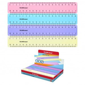 Rigla 49547 ErichKrause Pastel, 20cm, assorted, in display box (44)