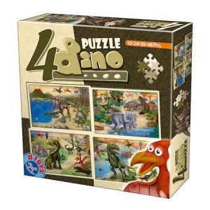 4 Puzzle Dino 73051DP01 Dinozauri