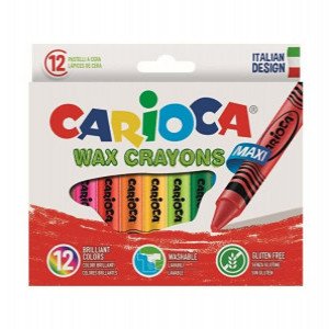 42369 Creioane cerate CARIOCA Wax Maxi Caryons 12cu.