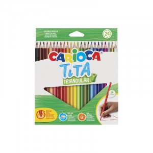 42787 Creioane CARIOCA TiTA Triangular 24 pcs