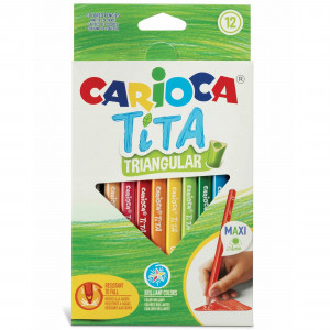 42791 Creioane CARIOCA TITA MAXI TRIANGSCAT.12PZ (12)
