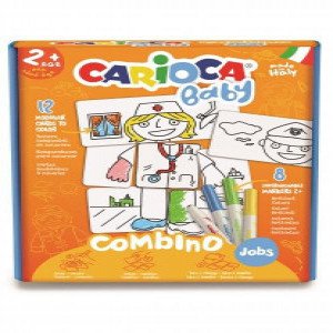 42894 Puzzle CARIOCA BABY COMBINO JOBS+8COLORI
