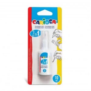 42998 Corector cu pensula CARIOCA 2in1 Pen&amp;Brush 10ml (12)