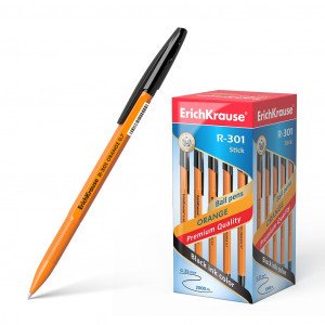 43195 Pix ErichKrause  R-301 Orange Stick 0.7 black (box 50 pcs )