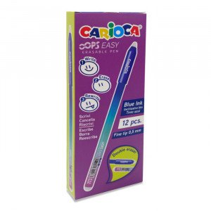 43500/02 Pix cu radiera Carioca Oops Easy Blu box 12pcs