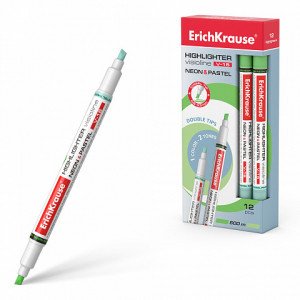 56016 Markator text ErichKrause Visioline V-16 Neon+Pastel green (box 12 pcs.)