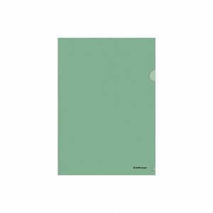 59110 Mapa-уголок ErichKrause Fizzy Classic, A4, 140 mcm, semitransparent, green (12pcs)