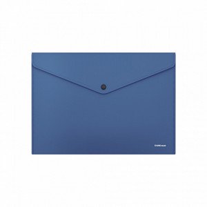 59136 Mapa-plic cu buton ErichKrause Glossy Classic, А4, 180 mcm, opaque, blue (12 pcs in a bag)