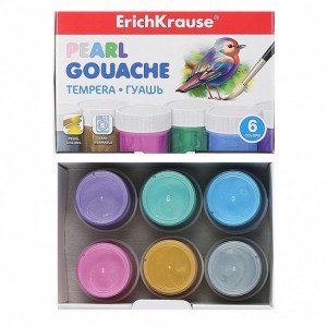 50539 Guas ErichKrause Pearl 6 colors by 20ml