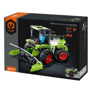 6806 Set de constructie 2 in 1 Mechanical Master &mdash;&bdquo;Masina de recoltat&mdash;Tractor&rdquo;335 p