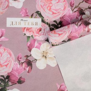 6884980  Hirtie de ambalaj  «Цветы для тебя»  50   70 см 
