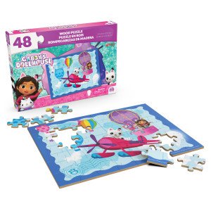 6067989 Puzzle din lemn Gabbys DollHause 48 piese
