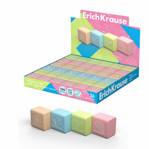 60771 Radiera ErichKrause School cube (box 36 pcs.)