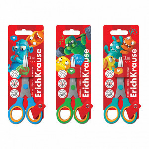 60865 Foarfece ErichKrause Junior Softy Jolly Friends,13 cm, assorted (blister 1 pc.)