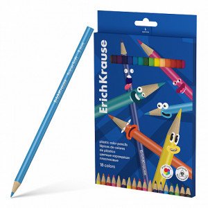 61805 Creioane color 18 cul. triangular ErichKrause Color Friends