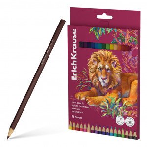 61815 Creioane color 18 cul. ErichKrause Safari triangular (8)