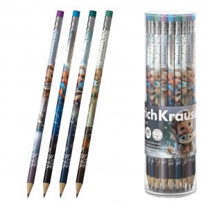 62769 Creion simplu ErichKrause Magic Pet cu radiera НВ (in a tube 42 pcs)