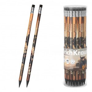 62770 Creion simplu ErichKrause Road Beast, triangular cu radiera НВ (in a tube 42 pcs)