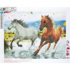 89762 Mozaic cu diamante Cai 40x50