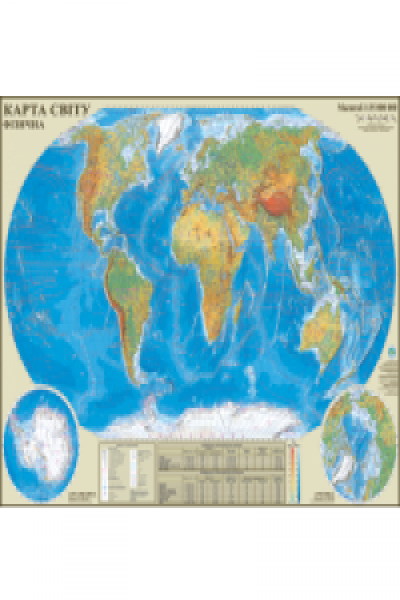 Физическая карта мира 1:35000000 | Carte
