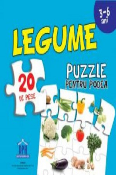 Legume puzzle de podea 50/70 + afis 50/70