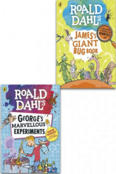 Roald Dahl Collection 2 Books Set - James Giant Bug Book and George Marvellous Experiments