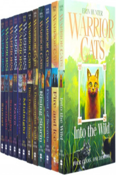 Warrior Cats Collection Erin Hunter 12 Books Set Series 1 and 2