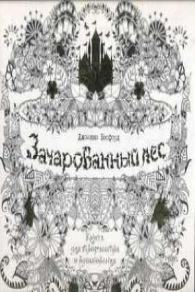 Зачарованный лес книга для творчества и вдохновения раскрашенные картинки