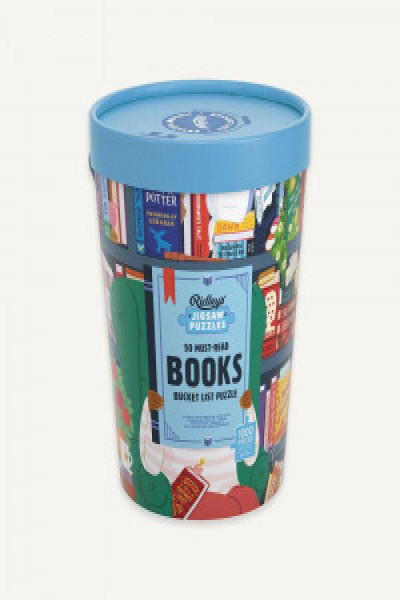 Library Book Bucket 50 Must-Read Books of the World Bucket List 1000-Piece Puzzle | | книга