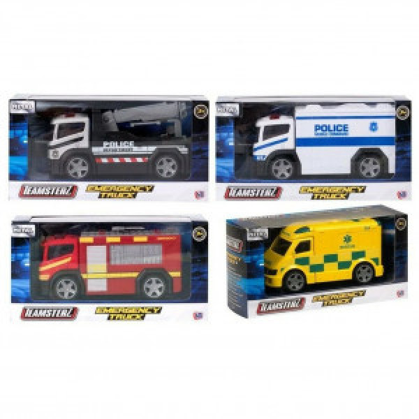 Masina de interventie urgenta TZ Die-Cast model Emergency Truck, 10 cm, ast 1416450