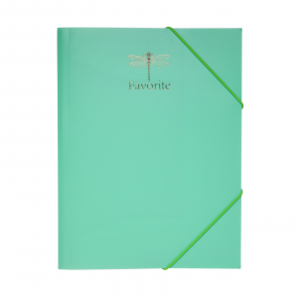 Mapa din plastic cu elastice A4, Pastel Turquoise BM.3954-38