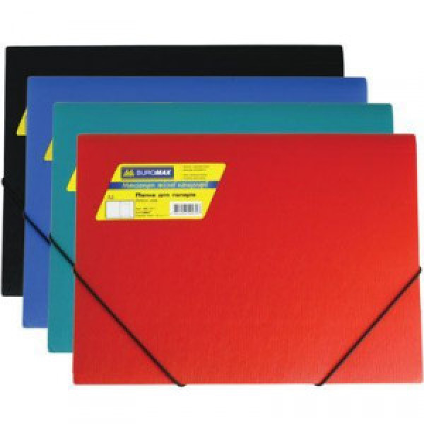 Mapa plastic cu elastic A4, Black BM.3913-01