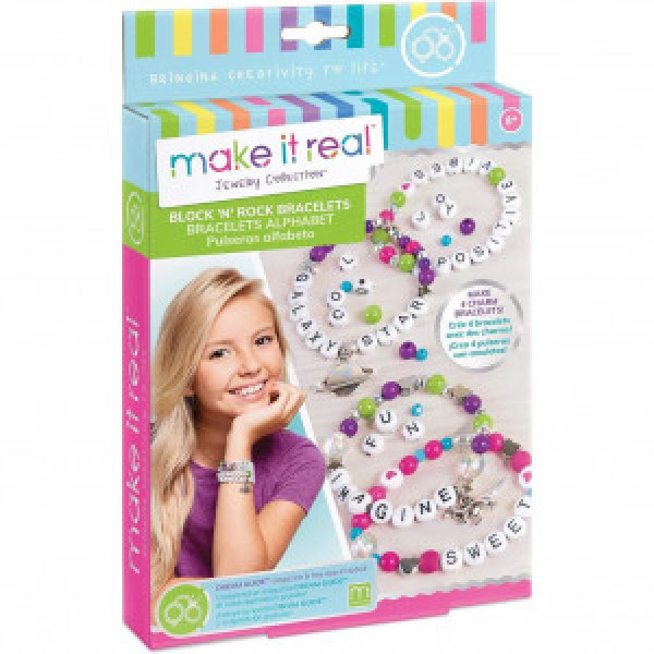 MIR Set de bratari cu litere Block&amp;Rock Charm bracelets 1205