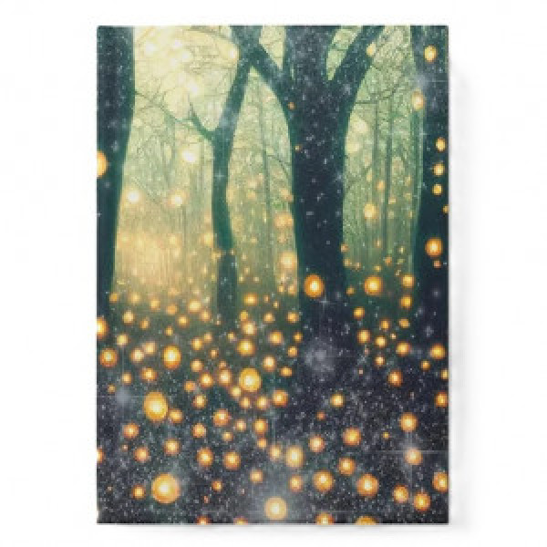 Notebook A6 80f ЕТИЛ680631 Лес светлячков Glitter patr