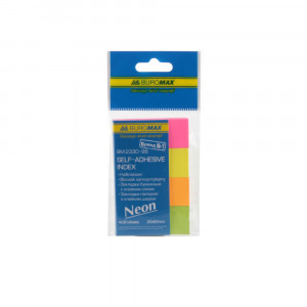 Index Notite de hartie Neon 50X20Mm (30Sheets) Х 4 Assort. BM.2330-98 (12)