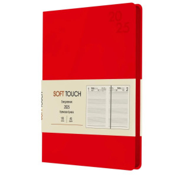 Agenda A5 176 foi datata Soft Touch. Новый красный ЕКСТ52517607