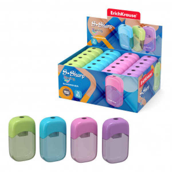 Ascutitoare 56035 plastic ErichKrause S-Sharp (box 24 pcs.)
