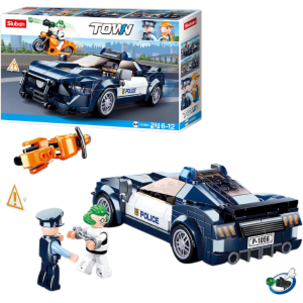 B1063 Set de constructie ”Masina de politie”, 284 elem.