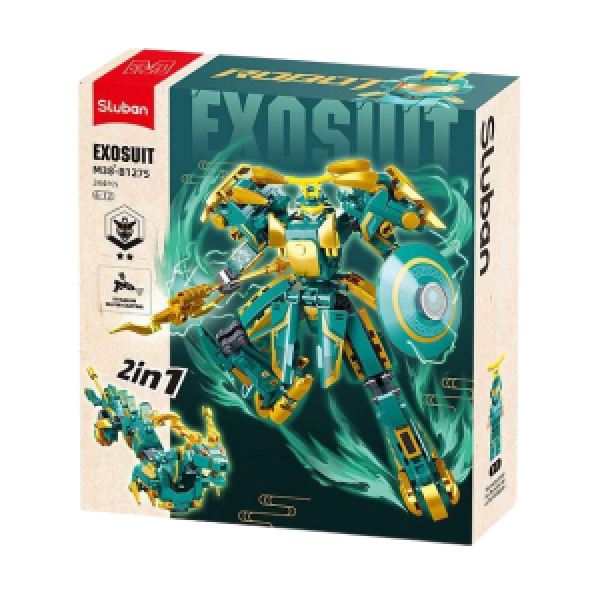 B1275 Set de constructie Robot — Dragon 2 in 1, 244 elem.