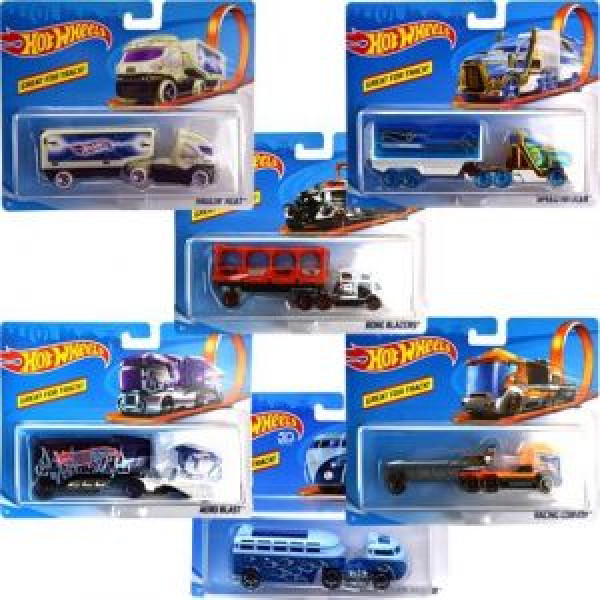 BFM60 Masina Hot Wheels Camion Trailer