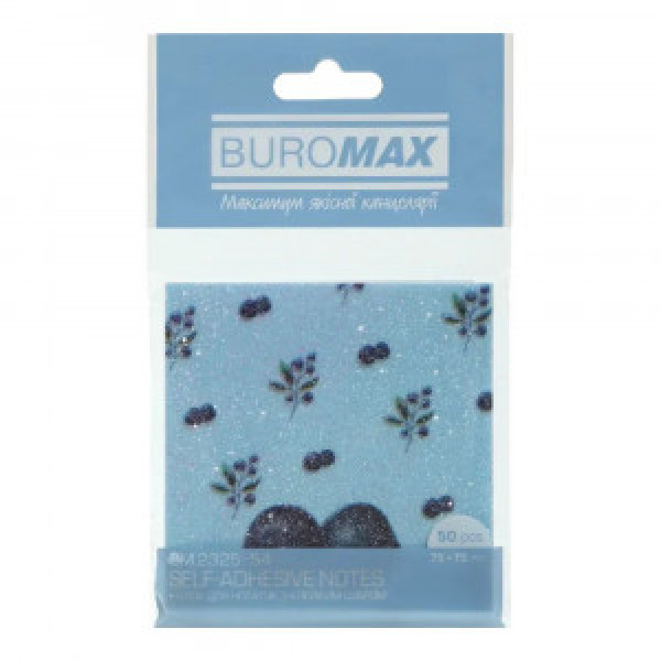 Block Hartie pentru Notite cu strat adeziv  Blueberry Arabeski, 75X75Mm, 50 Sheets BM.2325-54