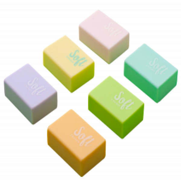 BM.1128 Radiera dreptunghiulara PASTEL, 29х19,6х10 mm (48)