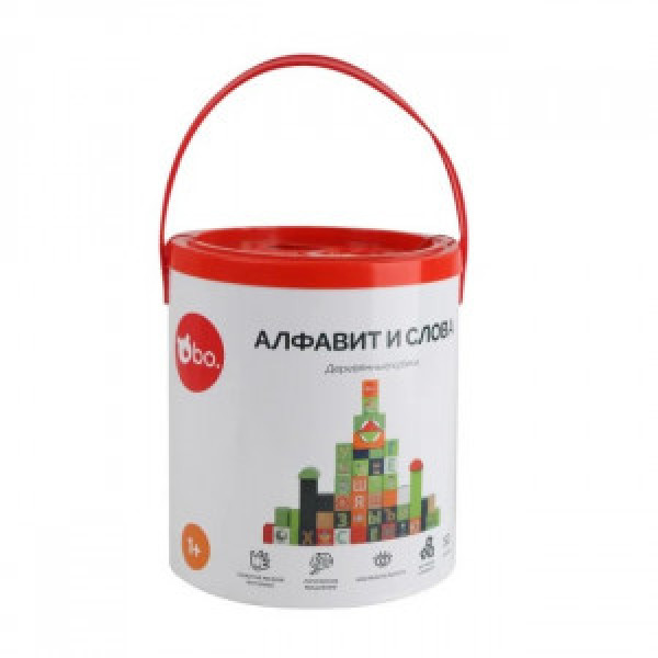 Cuburi de lemn, alfabet bo. ”Alphabet and Words” RUS 120470RU