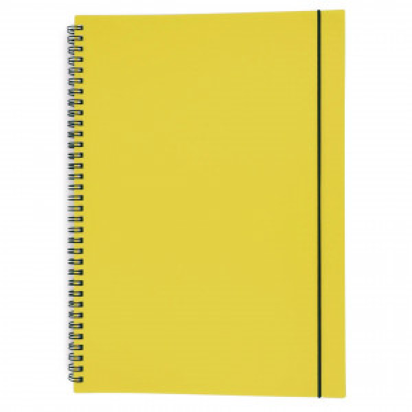 Caiet A4 80f Favorite Color. Neon Yellow ТПФК480211 patr, spirala, elastic